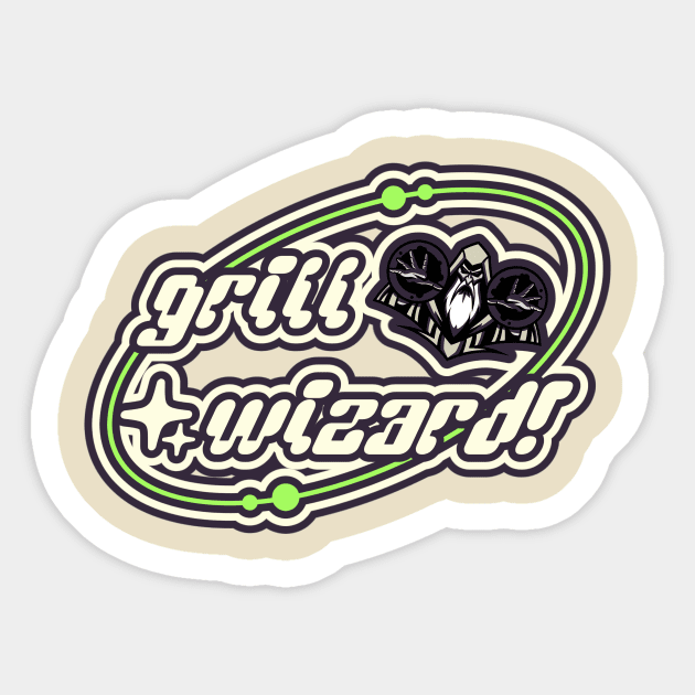 Grill Wizard! Sticker by Ryel Tees